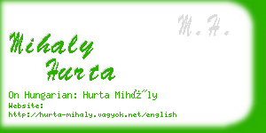 mihaly hurta business card